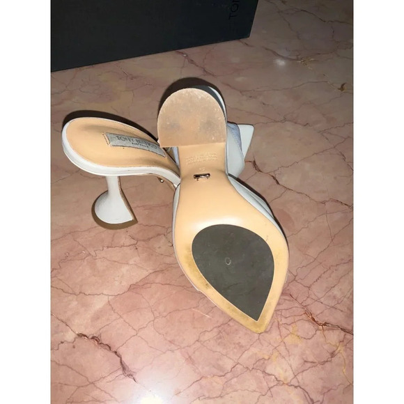 Tony Bianco Marcel Mules in Dove Nappa 5.5 With Box Womens High Heels Sandals - Picture 11 of 15